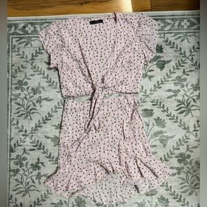 Zaful Pink Floral Mini Dress